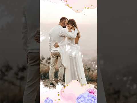 Pink and Purple Wedding Digital Video Invitation