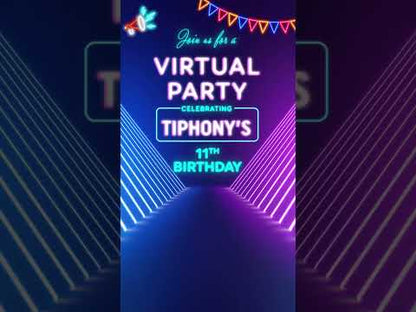 Celebrate Together: Virtual Party Birthday Digital Video Invitation!