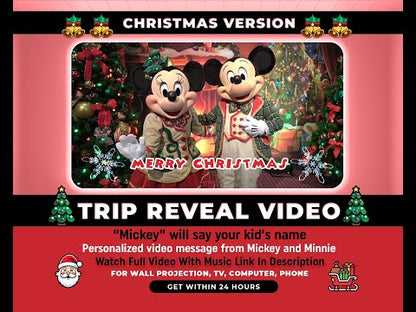 Personalized Christmas Surprise Trip Reveal Video