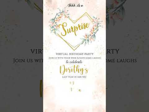 49th Birthday Surprise: Digital Video Invitation Extravaganza!