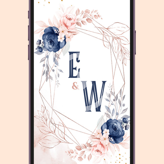 Elegant Blooms: Floral Wedding Digital Video Invitation Template!