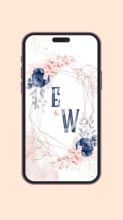 Floral Wedding Digital Video Invitation